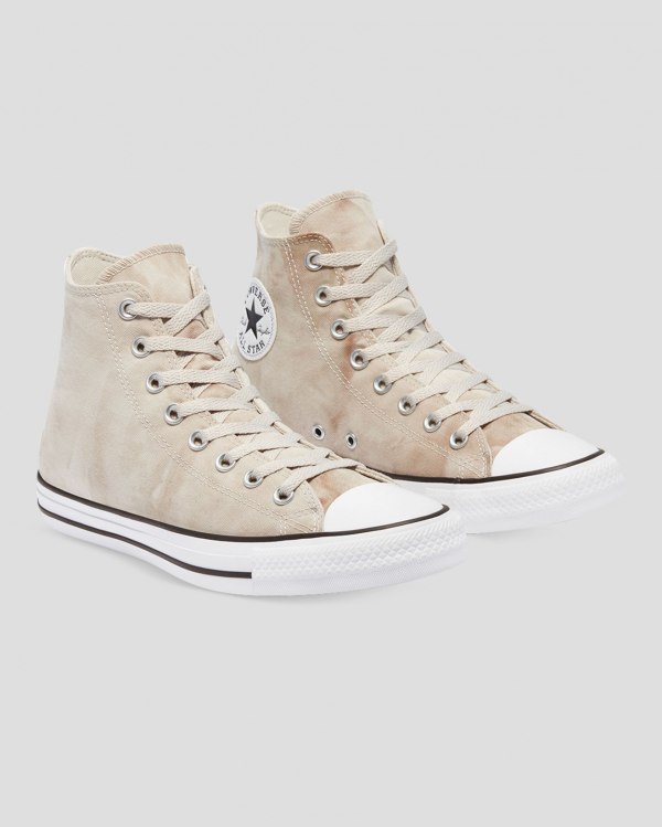 Converse Chuck Taylor All Star Summer Daze Wash Khaki Sko Danmark - Converse Høje Sneakers Herre - 8